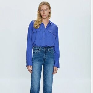 NWT!! Pistola Cassie Super High Rise Straight Jean